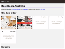 Tablet Screenshot of dealdump.com.au